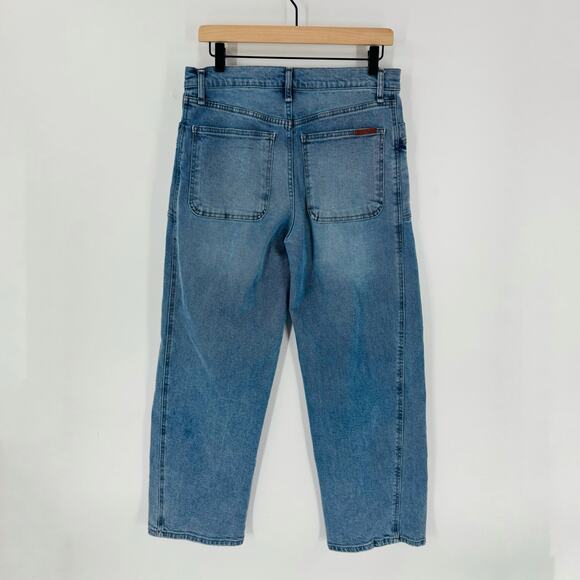 Jessica Simpson Size 27 Barrel Leg High Rise Light Wash Denim Jeans - Picture 2 of 5